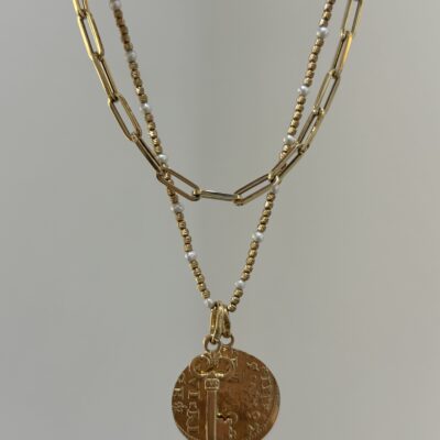 Złota zawieszka 14K Moneta Z5-409