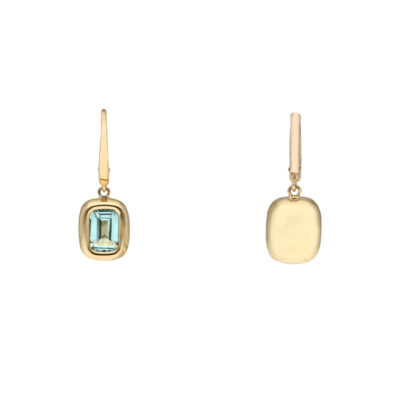 Kolczyki 14K DALL’ACQUA niebieski topaz K5-1824
