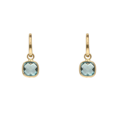 Kolczyki 14K DALL’ACQUA niebieski topaz K5-1827