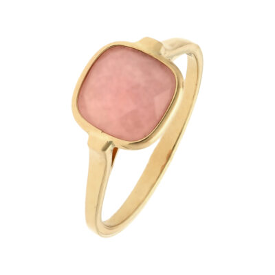 Złoty pierścionek 14K DALL’ACQUA chalcedon R5-1055