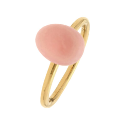 Złoty pierścionek 14K DALL’ACQUA chalcedon R5-1064
