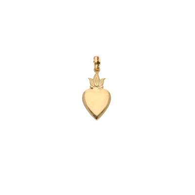 Złota zawieszka Dall’Acqua 14K Serce w koronie Z5-894